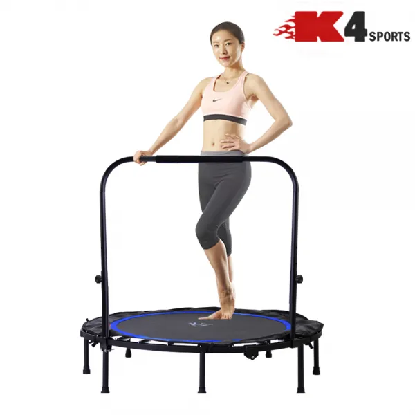 케이포스포츠 K4-328 접이식 원터치 원형 트램폴린 방방이 40인치 48인치 점핑피트니스 다이어트, 블루