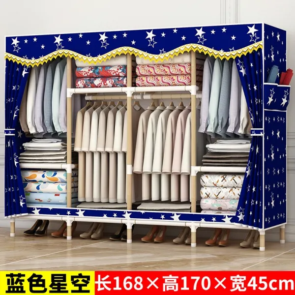 조립 옷장키 원목 천 현대 침실가구 가케이스, 170S분포하다층별이총총한하늘2문필요로함스스로조립