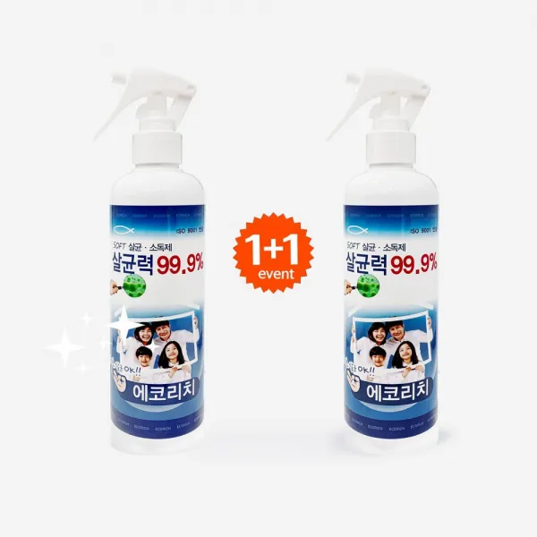 뿌리는 살균소독제 에코리치 300ml+300ml 1+1, 2개