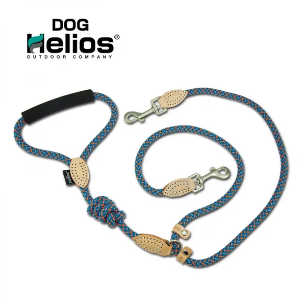 doghelios 견인 고리일률 소형 중형 대형견 더블 체인 타이 디 김 퍼 투 톱, HELE0045, L12MM