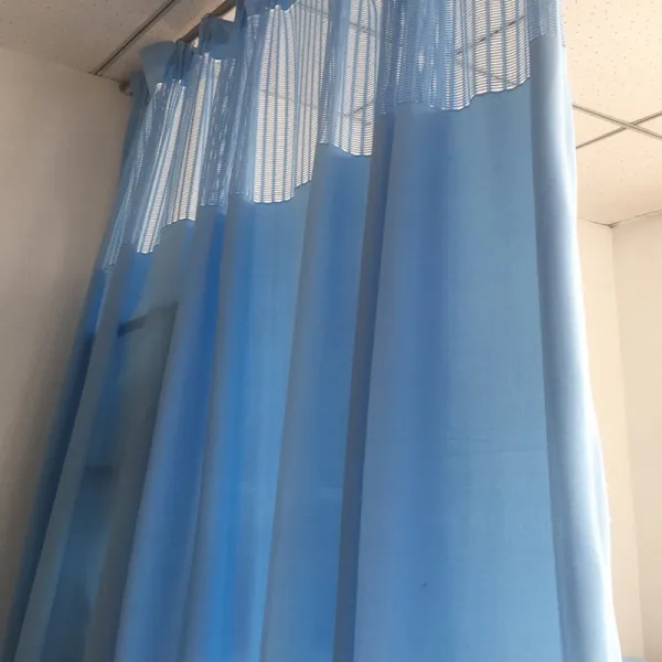 암막커튼 미용실용 칸막이커튼 약국 병원 커튼 머튼 요양원 방 U형질 커튼두꺼운 녹슬지않는 인, C07-스카이블루