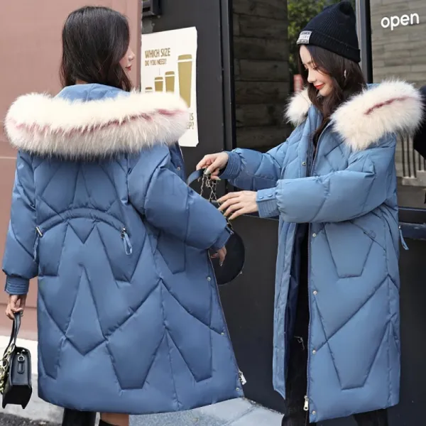 kirahosi 빅사이즈 여성패딩점퍼 겨울 여자 점퍼 자켓 패션 잠바 DF 698 +덧신 증정 CNjigyx0