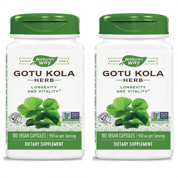 Nature's Way Gotu Kola 네이처스 웨이 고투 콜라 475mg 180캡슐 2팩, 1개