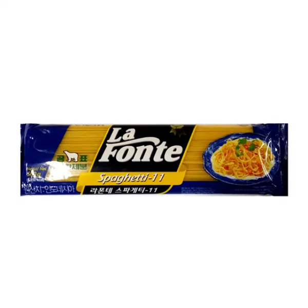 B6952 푸드) 라폰테 스파게티면 500g(20ea)(1box) 파/스파게티면/스파게티소스/파면/오뚜기스파게티, 단일 수량