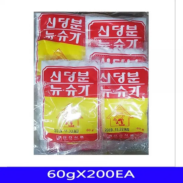도리파이 혼합제제 뉴슈가 식품첨가물 식재료 신진 60gX200EA 흰설탕, 1