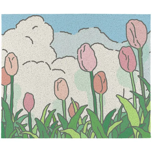 카페트 바람과 바다와 칼라 진입구 pvc 미끄럼방지매트 실타래 바닥매트 가정용 재단가능