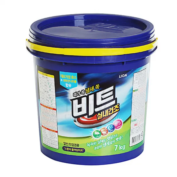 비트 실내건조 바스킷 7kgx1통 겸용세탁분말세제 눅눅한 날에도 Ok 1개 7kg