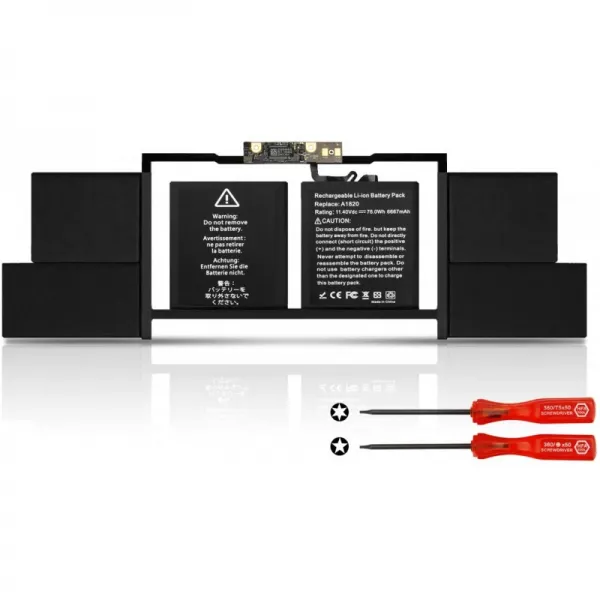 ZTHY 새 A1820 노트북 배터리 교체 MacBook Pro 15인치 A1707 2016년 말엽 EMC 3162 3072 시리즈 MLH32LL/A MLW72LL/A MLW72LL, 단일옵션