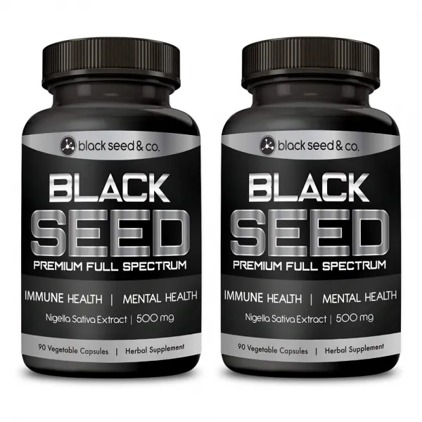 Black Seed&Co (2병) 블랙씨드앤코 흑종초 블랙커민 씨드 오일 500mg 90캡슐, 1mg, 2개