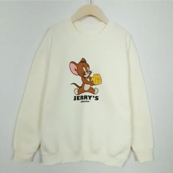 [말괄량이]치즈도둑 기모 맨투맨 남녀공용 초등학생옷 여아 남아 기본핏