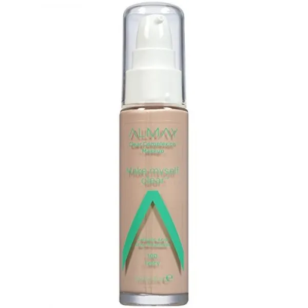 Almay Clear Complexion Makeup 저자 극성 무자비 무향 피부과 테스트 파운데이션 살리실산 함유 1oz, 단일상품, 단일상품