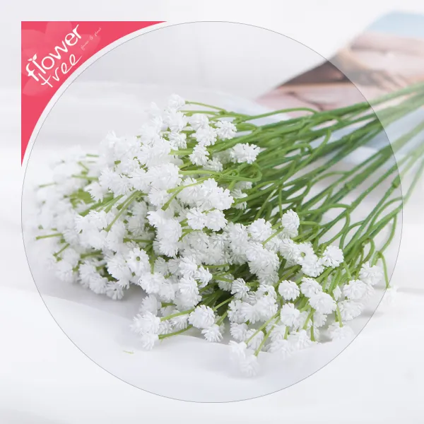 감성인테리어 예쁜 조화 모음 180종 / 플트 조화꽃 B B53.파스텔안개가지 40cm 화이트