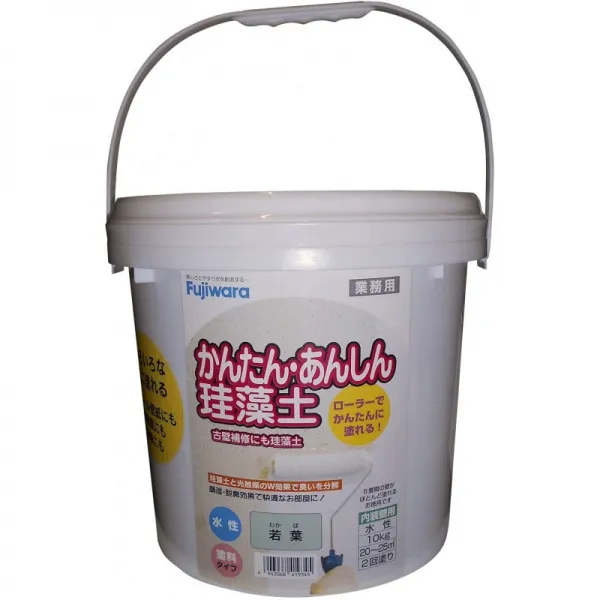 후지와라 화학 인테리어 조습성 끝막음 칠 자재다 안심 규조토와 하마 10kg