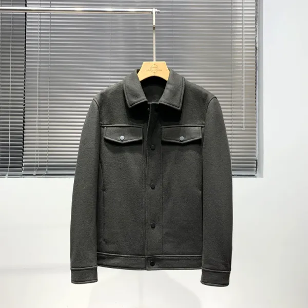 눈을 휘둥그렇게 뜨다 혀가 굳다 선 하 1000 정방 양털 겨울 가을 고급 남성 캐쥬얼 모직더자켓