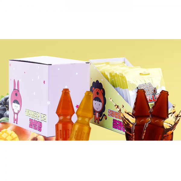 (주)끄레몽F&B 콜라병모양 젤리 콜라맛 + 과일맛 각 420g (유통기한 임박 20. 11. 04), 2박스(콜라맛 + 과일맛)