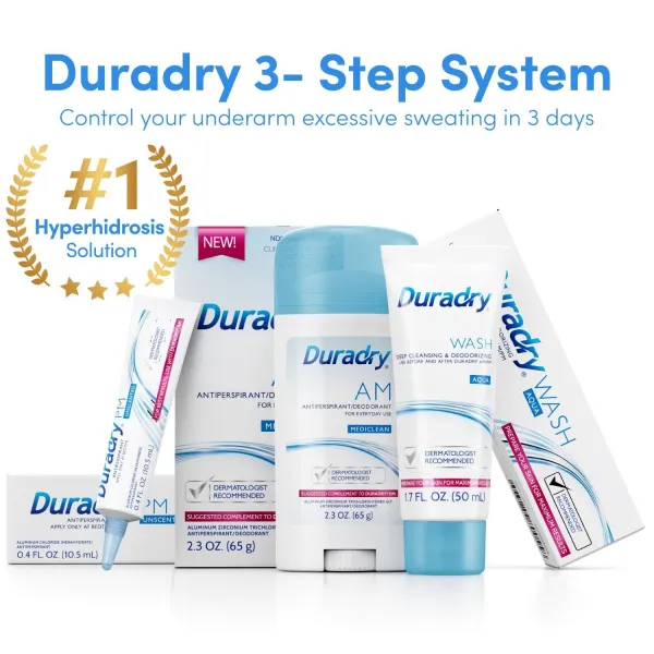 Duradry Block Sweat Protection System 발한 다한증 억제, 1세트