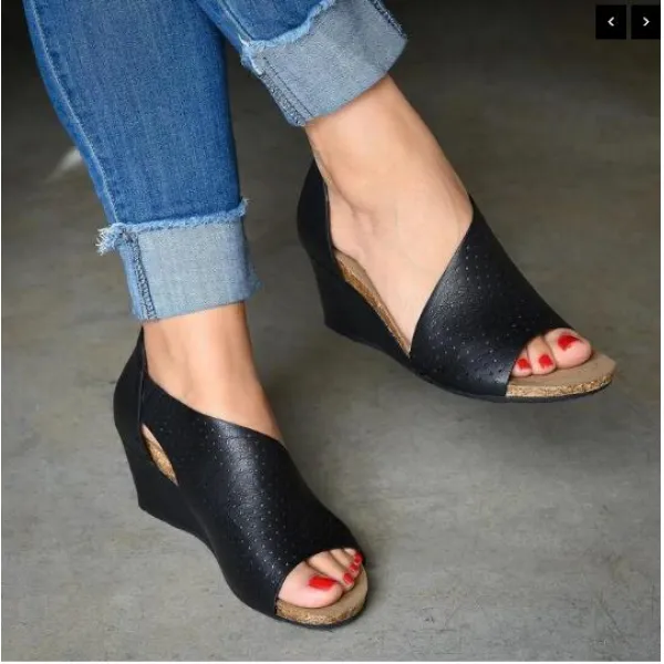 Laamei 플랫폼 샌들 웨지 신발 여성용 발 뒤꿈치 sandalias mujer 여름 신발 방해물 여성 espadrilles 여성