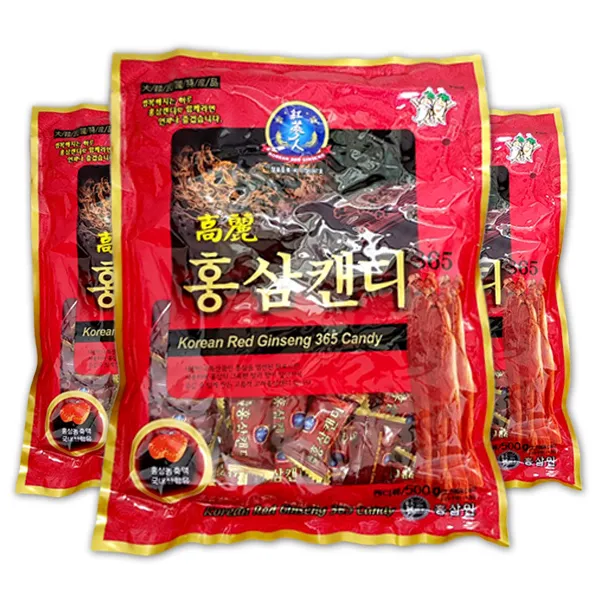 금산 고려 홍삼캔디(500g) x 3봉 외 옛날 홍삼 간식 캔디, 홍삼캔디(500g) 3봉