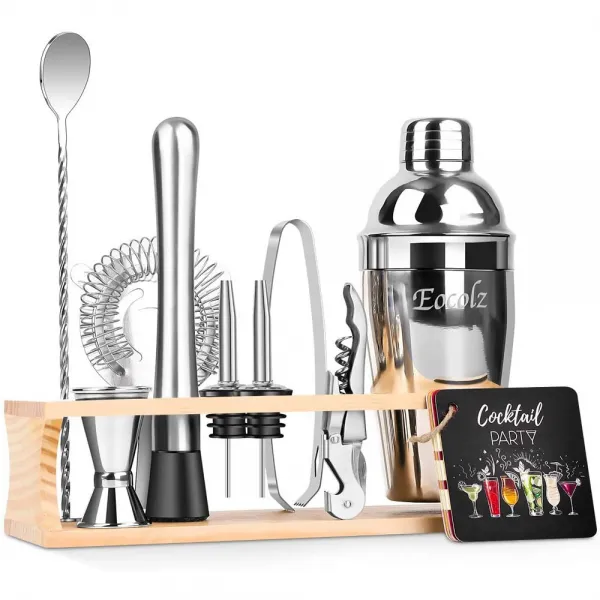 Eocolz Cocktail Shaker Bar Set 바텐더 칵테일 쉐이커 세트 스탠드