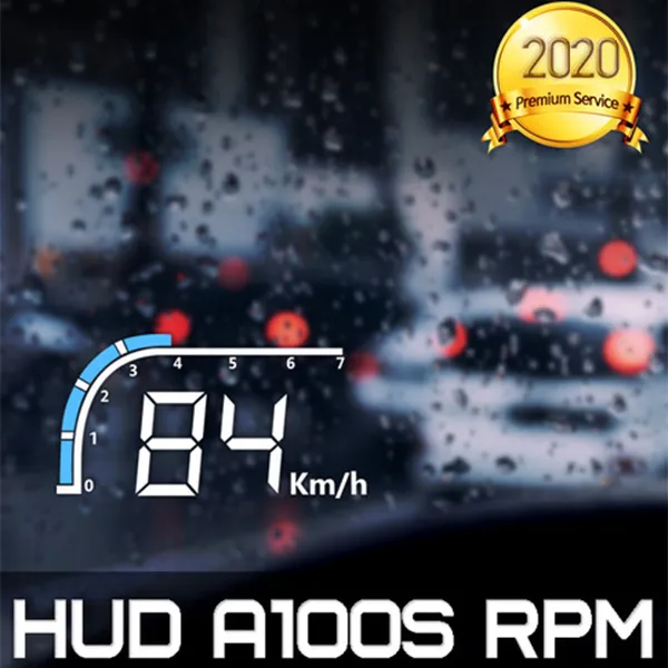 차량용 HUD A100s RPM 헤드업디스플레이 OBD타입