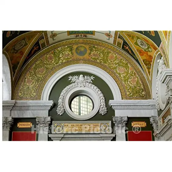 Eom 사진 남쪽의 복도. 진실의 밝은 표정을 세워 시작 따옴표를 갖춘 Gilt Tablet. 워싱턴 36in X 36in X 24in E036908hhpm7jp4 36in X 24in 36in X 24in