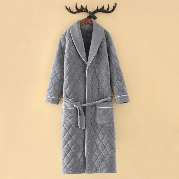 Kirahosi 겨울 잠옷 털 홈웨어 목욕가운 플란넬 가운 39호+덧신증정 Bvk25uqz