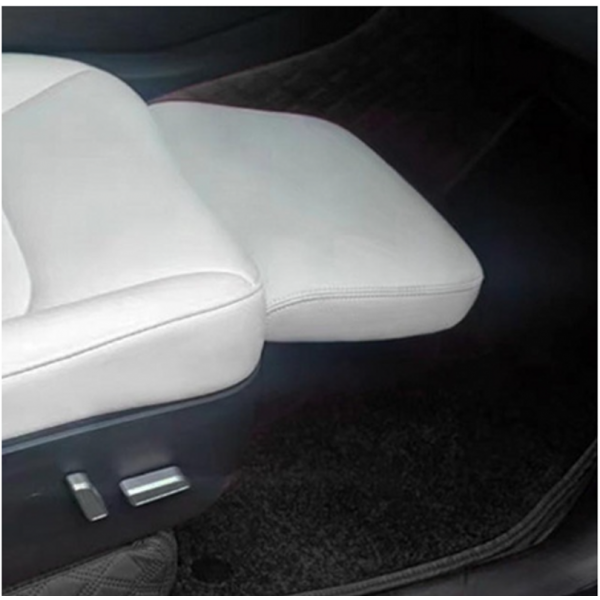 테슬라통풍시트 Tesla model3y 2017-2022 부조종사 좌석 전기 다리 받침대 수정 나머지 트레이 다리 무릎 패드 확장 매트 가죽 받침대 팔레트