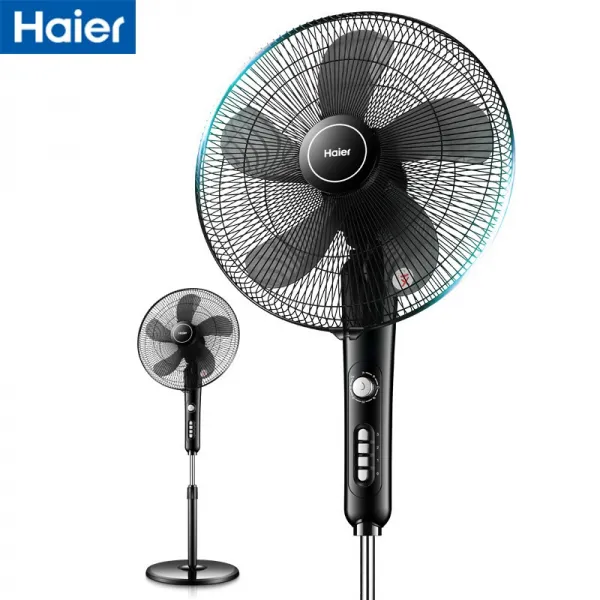 하이얼 (haier) 선풍기 바닥선풍기 가정용 정음선풍기 고갯짓으로 고정형 선풍기 학생기숙사 스탠드형 공업용 선풍기 FSJ4075B 기, 단일상품