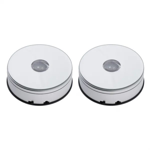STK 소매상 인 보석 시계 쇼 백색을위한 2Pcs 자전 전시 홀더, 없음