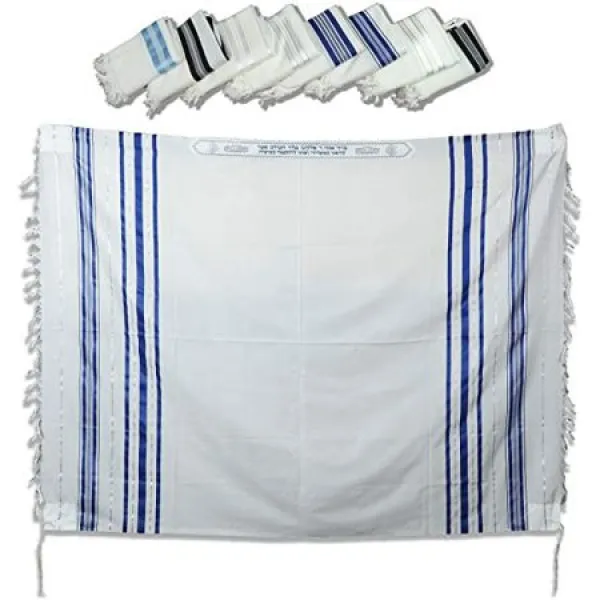 TALITANIA 전통 울 유태인기도 목도리 남성 산뜻한 tallit에 gadol 성년식과 모든 연령대에 999999927515
