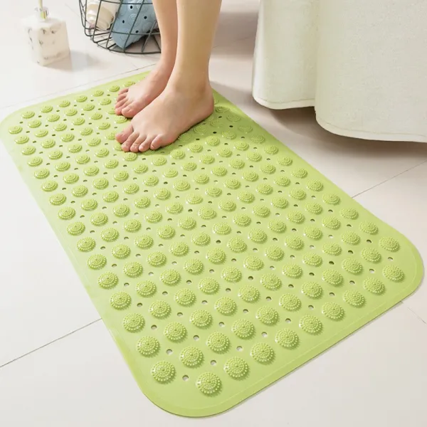 고려 채색 욕실 방활 깔개 화장실 욕실 샤워 샤워 샤워쿠션 전봇 목욕욕조 내마사지-그린 46*78cm, 상세페이지 참조