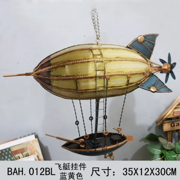 빈티지 엔틱 골동품 비행선 영화 영사기 축음기 모형, BAH.012BL