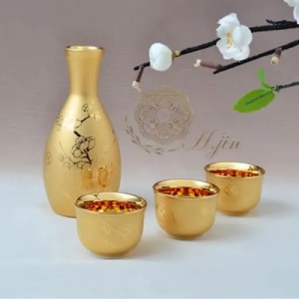 gold ceramic 술병세트 명절사돈선물 스승의날선물, 상세내용표시