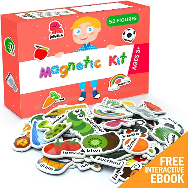 X 베트 MagNET Foam Magnets for Toddlers 냉장고용 유아용 베이비 마그넷 및 동물원과 농장 동물 교육용 마그네틱 장난감 이상형 화이트보드용 마그네트, 상세페이지 참조