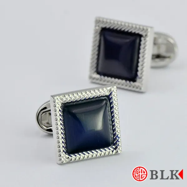 커프스 고급 진청 묘안석 단추 노트비지니스 남성 소맷부리 셔츠소매 버클 cufflinks