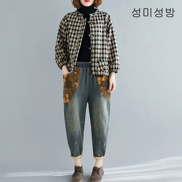 성미성방 빅사이즈 여성겨울패딩 숏 점퍼 두꺼운 면 솜 코트 재킷 패딩 캐주얼 여성패딩잠바x03