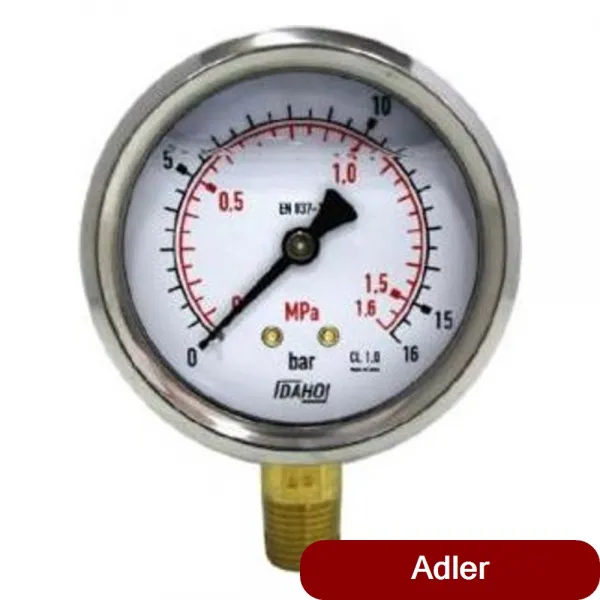 국산 압력게이지 계63mm 0~400bar PT1 4 아날계 에어호스