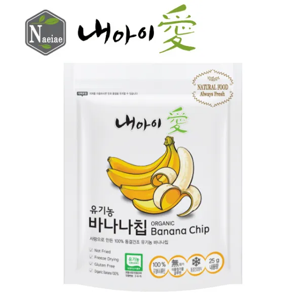 내아이애 유기농 쌀과자 떡뻥 스스로스틱 과일칩 모음 할인전(추가증정 이벤트), 동결건조 과일 유기농 바나나칩, 1개