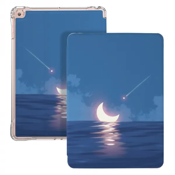 실리콘케이스 IPADPRO 보호케이스 102 곡절 AIR4 3펜 홀더 방지 굽는 적용 사과아이폰 11 4314502319, 투명 에어백 바다 지난달 있었다 증정
