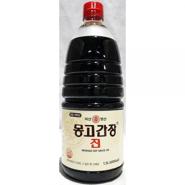 MDF5163 가정 업소용 식당 식자재 마산명산 몽고 진간장 1.5L 간장/업소용간장/대용량간장/식자재간장, 1개