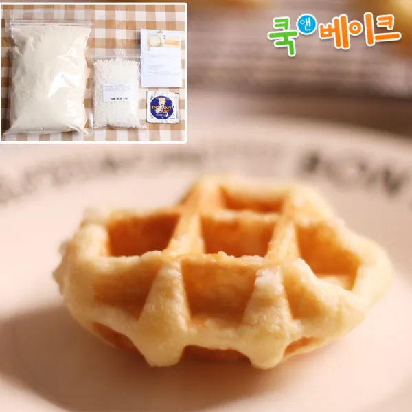 쿡앤베이크 펄슈가의 달콤함~ 리에주 와플믹스 464g (펄슈가 이스트포함), 1개