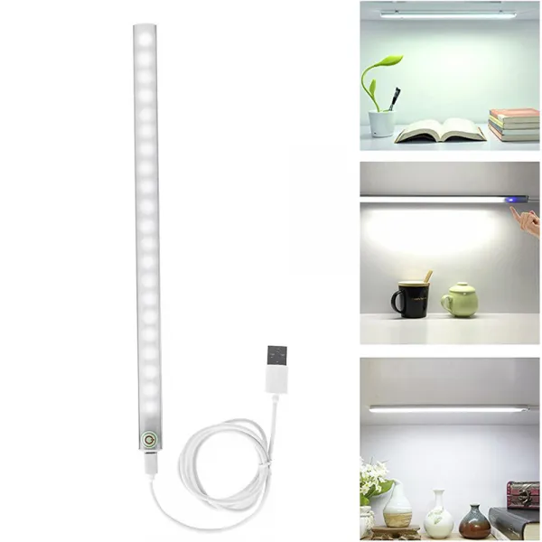 Haomenyi 옷장 빛 LED 애처로운 스위치 광도 통제 6W 30cm, White