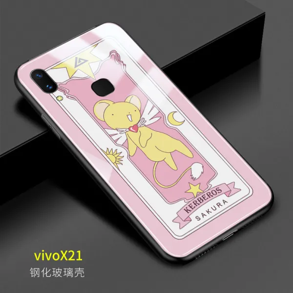 디케이마켓 변덕쟁이 사쿠라 VIVOX23 핸드폰케이스 X27 소녀 애니메이션 X21 마법진 X30소생은 했다 마법사 X9