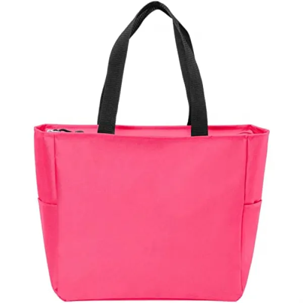 항구 당국은 지퍼 핸드백을 가지고 있어야합니다. BG410 (One Size Neon Pink)