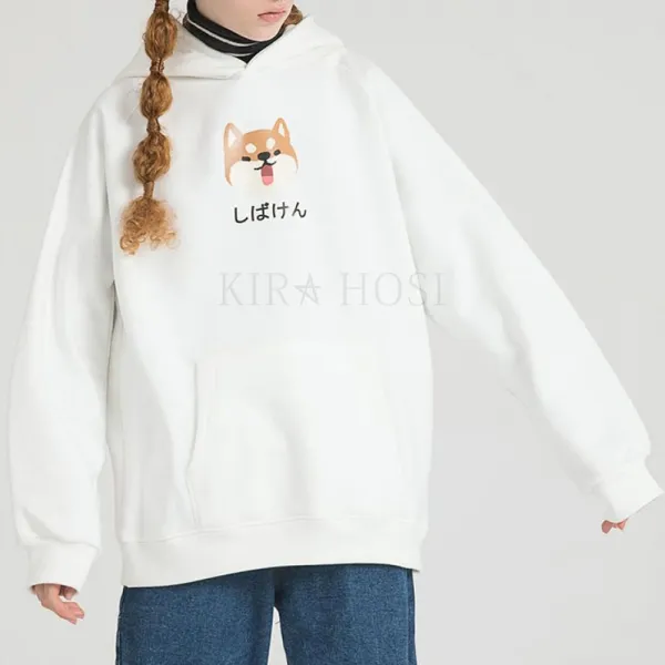 Kirahosi 여성 후드 티셔츠 맨투맨 캐릭터 강아지 Ado2g6l