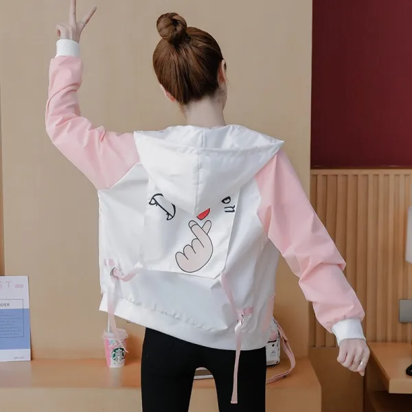 후드티 중학교 여성 봄 가을 룩 12 와이드 15동년배 13 소녀 14 야구복 16