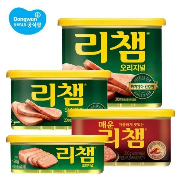 동원 리챔 200g 8캔/340g 5캔/120g 10캔+매운리챔 200g 1캔, 02.리챔 340g×5캔+매운리챔 200g×1캔, 상세설명 참조, 상세설명 참조
