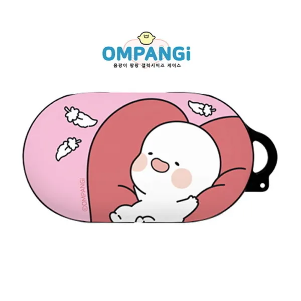  바보사랑 쿠션핑크 옴팡이 팡팡 갤럭시 버즈 하드 케이스 B 색상:쿠션핑크