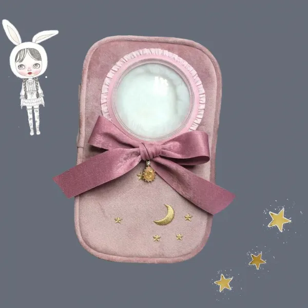 구체 관절 인형 구관 강보 구관옷 케이스 구관 가방 소품, Vintage Berry Powder, 18cm*14cm*3cmcm