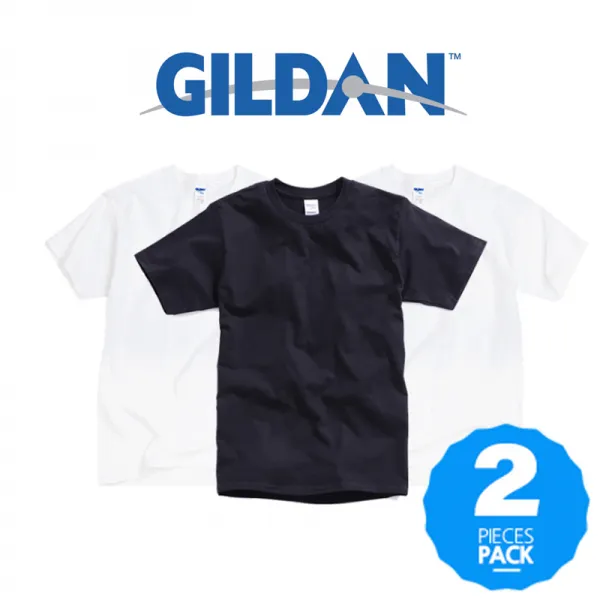 길단 프리미엄 무지반팔티 76000 2PACK 반팔 티셔츠, 화이트